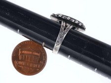 sz5.5 Vintage Fred Harvey Era Native American sterling and turquoise ring - Additional view 3