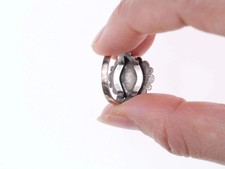 sz5.75 c1950's Fred Harvey Era Southwestern sterling and gemstone ring - Additional view 4