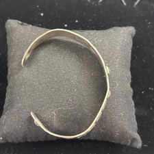 Vtg 50s/60s sterling turquoise Fred Harvey Era Navajo cuff  - Additional view 5