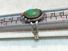 🔥Antique Fred Harvey-era Native American Cabochon Turquoise 925 Silver Lot of 3 - Additional view 11