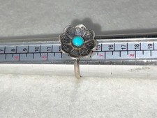 🔥Antique Fred Harvey-era Native American Cabochon Turquoise 925 Silver Lot of 3 - Additional view 14