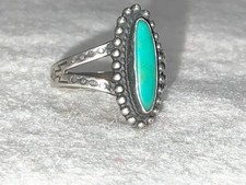 🔥Antique Fred Harvey-era Native American Cabochon Turquoise 925 Silver Lot of 3 - Additional view 10