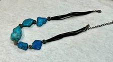 🔥1930’s Chunky Fred Harvey-era Native American Baby Blue Turquoise Necklaces - Additional view 10