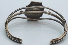 5 Vtg Fred Harvey Era Native American Cuff Bracelets w.MOP ,Turquoise, Coral 68G - Additional view 4