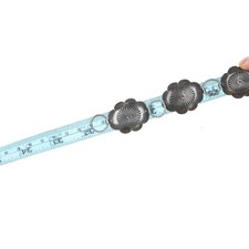 c1940's Navajo Fred Harvey sterling silver link concho belt hand stamped - Additional view 4