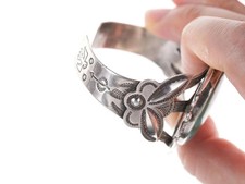 Large Vintage Bell Trading post Fred Harvey Era Turquoise Cuff bracelet - Additional view 2