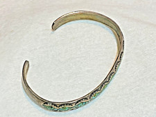 🔥Native American 1950’s Fred Harvey 925 Sterling Turquoise Sunrise bracelet - Additional view 2