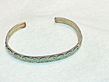 🔥Native American 1950’s Fred Harvey 925 Sterling Turquoise Sunrise bracelet - Additional view 4