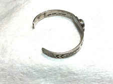 š„Native American 1920s Fred Harvey 925 Silver Kingman Turquoise Bracelet Arrow - Additional view 7