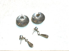 🔥Old Pawn 1930’s Fred Harvey Native American Turquoise Squash Blossom Earrings - Additional view 8