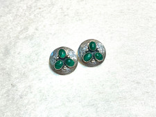 🔥Old Pawn 1930’s Fred Harvey Native American Turquoise Squash Blossom Earrings - Additional view 9