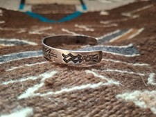 Fred Harvey Era Native American Sterling Silver .925 Bracelet 1930's - Additional view 4