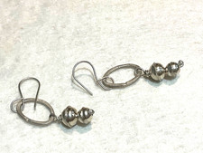 🔥Old Pawn 1930s Fred Harvey Native America Bench Bead Dangle Primitive Earrings - Additional view 3