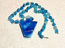 🔥Vintage 1950’s Fred Harvey Native American 22 Thunderbird Necklace 800 Silver - Additional view 3