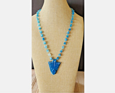 🔥Vintage 1950’s Fred Harvey Native American 22 Thunderbird Necklace 800 Silver - Additional view 7