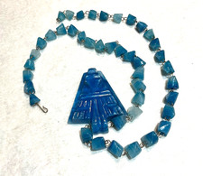 🔥Vintage 1950’s Fred Harvey Native American 22 Thunderbird Necklace 800 Silver