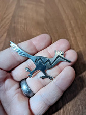 Vintage Fred Harvey Era Sterling Silver Road Runner Pin Brooch 8 grams - Additional view 2