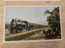 VTG 10 PACK CALIFORNIA POSTCARDS FRED HARVEY OVERLAND SET NO 5 TRAINS DESERT ETC - Additional view 11