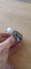 Fred Harvey Ultimate Pretty Girl Sterling Turquoise Bracelet Needs Repair - Additional view 6