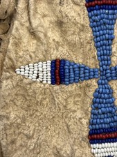 Antique Native American Sioux Beaded Tobacco Bag w/Original Fred Harvey Tag - Additional view 15