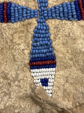 Antique Native American Sioux Beaded Tobacco Bag w/Original Fred Harvey Tag - Additional view 16