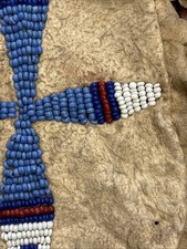 Antique Native American Sioux Beaded Tobacco Bag w/Original Fred Harvey Tag - Additional view 17