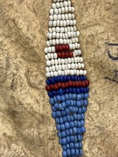 Antique Native American Sioux Beaded Tobacco Bag w/Original Fred Harvey Tag - Additional view 19