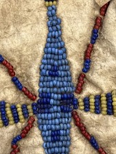 Antique Native American Sioux Beaded Tobacco Bag w/Original Fred Harvey Tag - Additional view 5