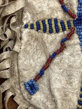 Antique Native American Sioux Beaded Tobacco Bag w/Original Fred Harvey Tag - Additional view 7