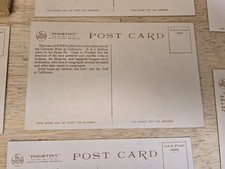 VTG 10 PACK CALIFORNIA POSTCARDS FRED HARVEY OVERLAND SET NO 5 TRAINS DESERT ETC - Additional view 19