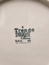 Trend Syracuse China Berkeley Pattern Fred Harvey Railroad Plates 6.75