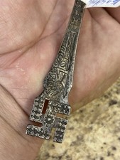 NAVAJO INDIAN SWASTIKA ARROWS FRED HARVEY INGOT STERLING SILVER SOUVENIR SPOON - Additional view 4