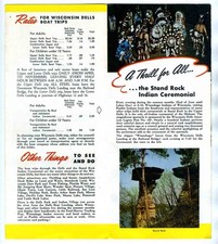 Fred Harvey Boat Trips Through the Dells of the Wisconsin River  Brochure 1950s - Additional view 1