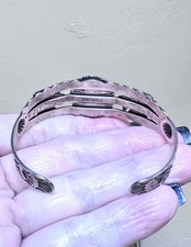 WONDERFUL Fred Harvey Era Native American Sterling Silver Turquoise Bracelet - Additional view 14