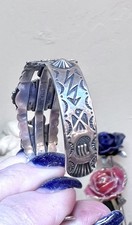 WONDERFUL Fred Harvey Era Native American Sterling Silver Turquoise Bracelet - Additional view 5