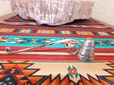 Fred Harvey Era Sterling / Coin Sliver Candle Snuffer - 4 1/2 In Long - 14 Grams - Additional view 3