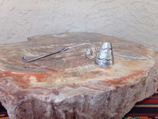 Fred Harvey Era Sterling / Coin Sliver Candle Snuffer - 4 1/2 In Long - 14 Grams