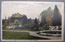 Fred Harvey White Border Postcard Gage Park Topeka Kansas  - Additional view 5