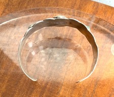 Vintage Fred Harvey Era Navajo Sterling Cerrillos Green Turquoise Cuff Bracelet - Additional view 12