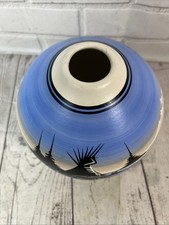 NAVAJO END OF TRAIL POTTERY Squat VASE End Of Trail SIGNED Southwest Fred Harvey - Additional view 1