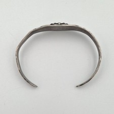 Vintage Fred Harvey Era 925 Sterling Silver Green Turquoise Arrow Cuff Bracelet - Additional view 6