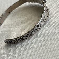 Navajo Fred Harvey Child Turquoise Bracelet XS Arrow Thunderbird Mountain Fish - Additional view 14