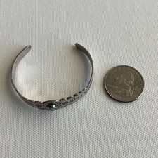 Navajo Fred Harvey Child Turquoise Bracelet XS Arrow Thunderbird Mountain Fish - Additional view 19