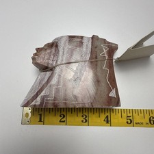 Fred Harvey Trading Co Alabaster Sculptures Native American Chief Headdress - Additional view 11