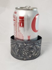 1930s NAVAJO FRED HARVEY ERA X LARGE STAMPED CUFF BRACELET WHIRLING LOG 107 GRAM - Additional view 1