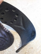 1930s NAVAJO FRED HARVEY ERA X LARGE STAMPED CUFF BRACELET WHIRLING LOG 107 GRAM - Additional view 11