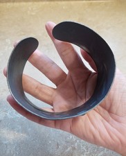 1930s NAVAJO FRED HARVEY ERA X LARGE STAMPED CUFF BRACELET WHIRLING LOG 107 GRAM - Additional view 6