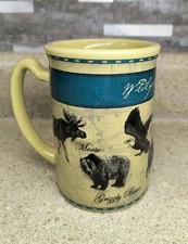Rare Fred Harvey Trading Company “Wildlife Of Yellowstone” Mug -Coffee Cup-Large - Additional view 4