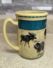 Rare Fred Harvey Trading Company “Wildlife Of Yellowstone” Mug -Coffee Cup-Large - Additional view 5
