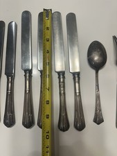 18 Original Fred Harvey Signed Dining Car International Silver Co Silverware Set - Additional view 10